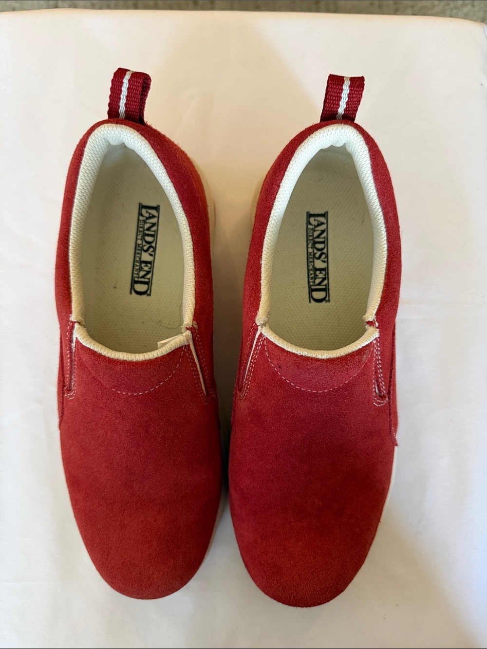 Lands' End Summer Mocs Suede Slip-On Shoes